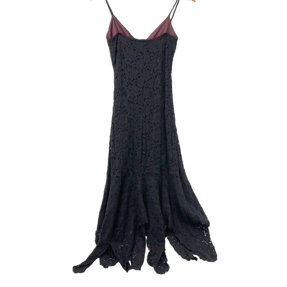 Vintage Le Chateau Lace Asymmetrical Dress - Picture 2 of 8